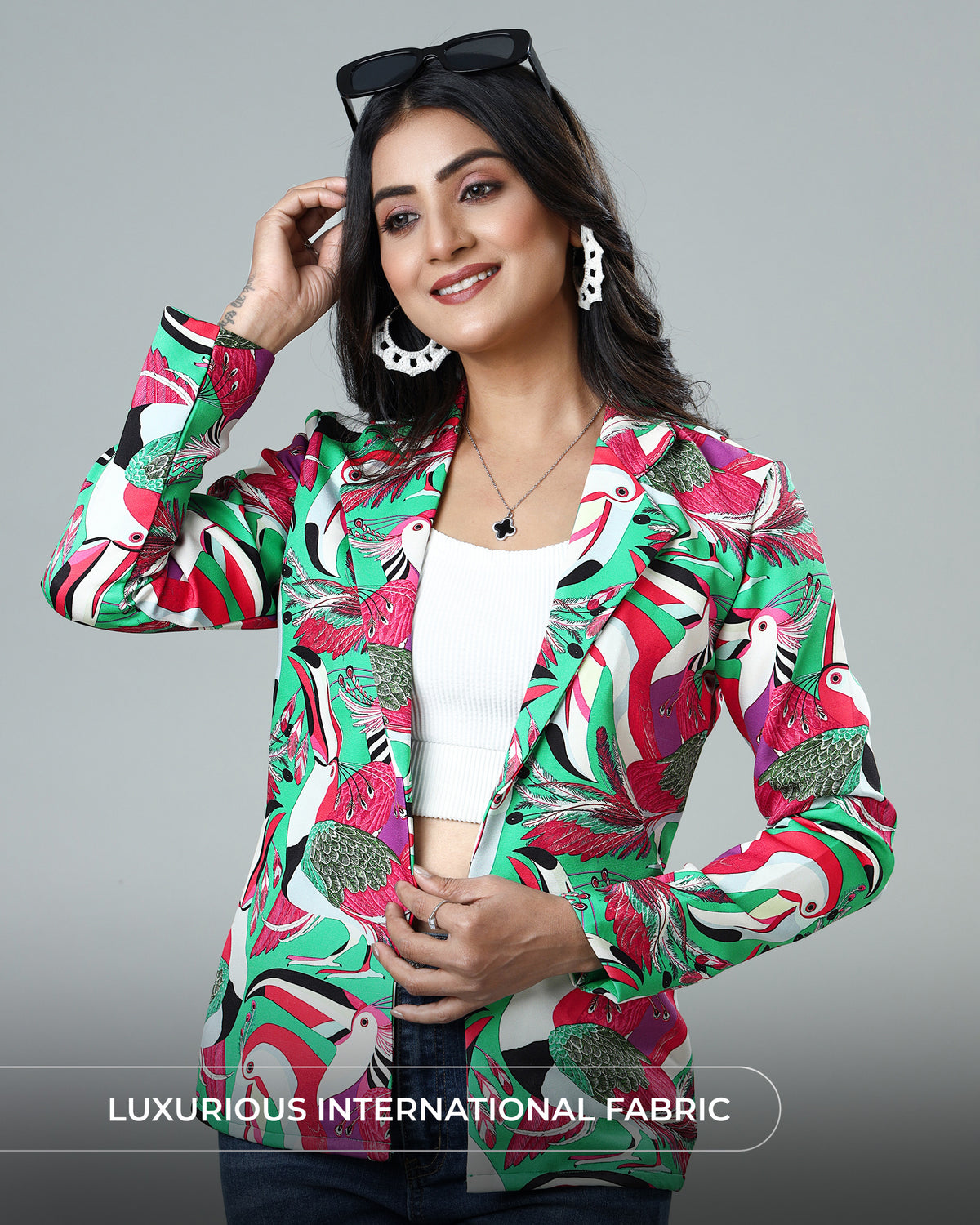 Funky And Fierce: The Bird Print Jacket for Women