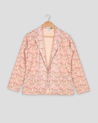 Sequins Thread Work Embroidery Floral Women's Jacket