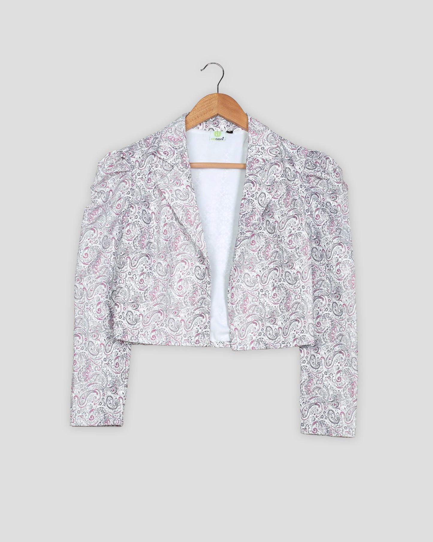 Sequins Thread Work Embroidery Paisley Women's Jacket