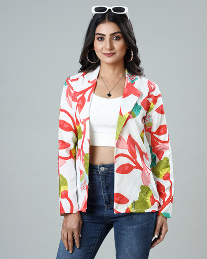 The Artisan's Touch Women's Jacquard Weave Jacket