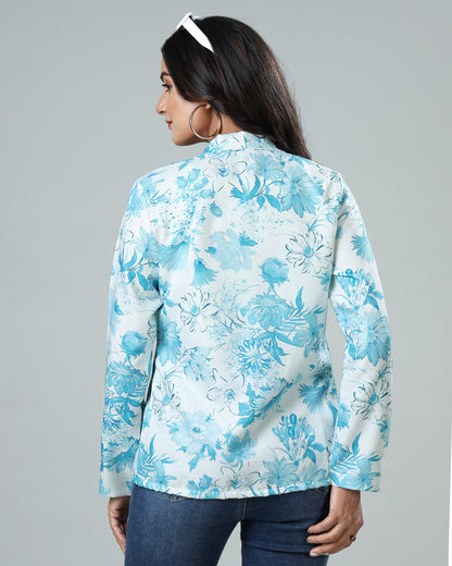 Wearable Floral Art Women's Jacquard Weave Jacket