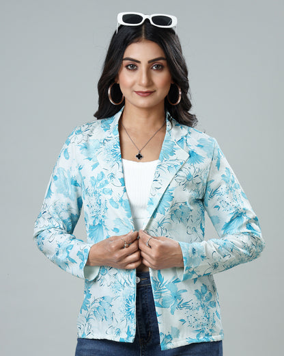 Wearable Floral Art Women's Jacquard Weave Jacket