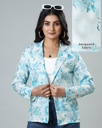 Wearable Floral Art Women's Jacquard Weave Jacket