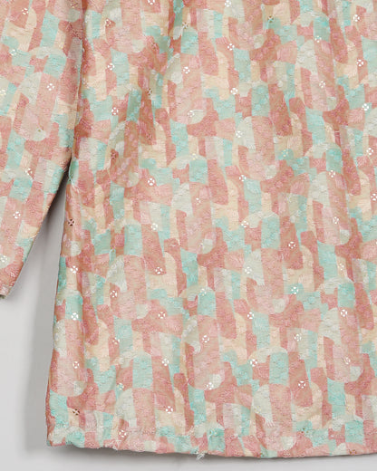 Luxe Floral Embroidery Work Abstract Women's Jacket