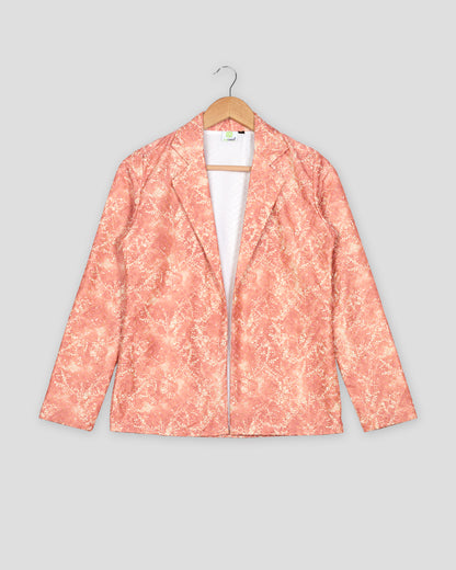 Luxe Floral Embroidery Work Leafage Women's Jacket