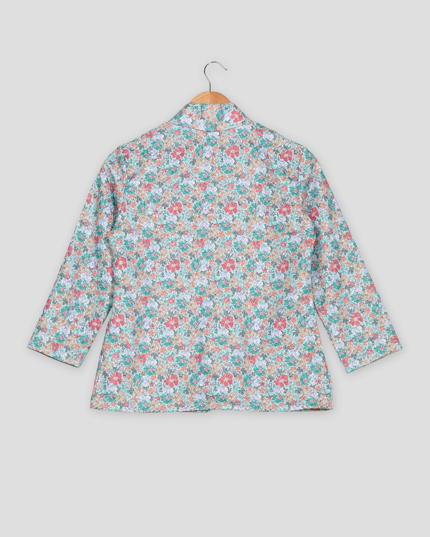 Vintage Floral Embroidered Jacket for Women