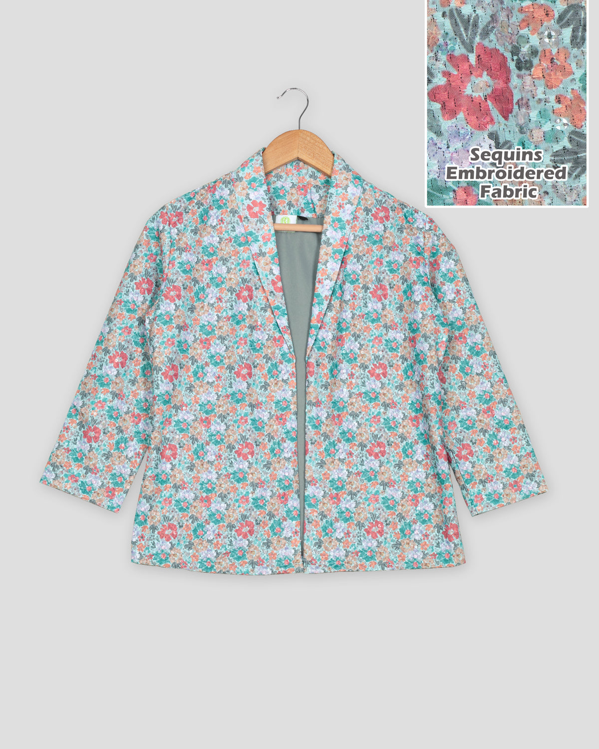 Vintage Floral Embroidered Jacket for Women