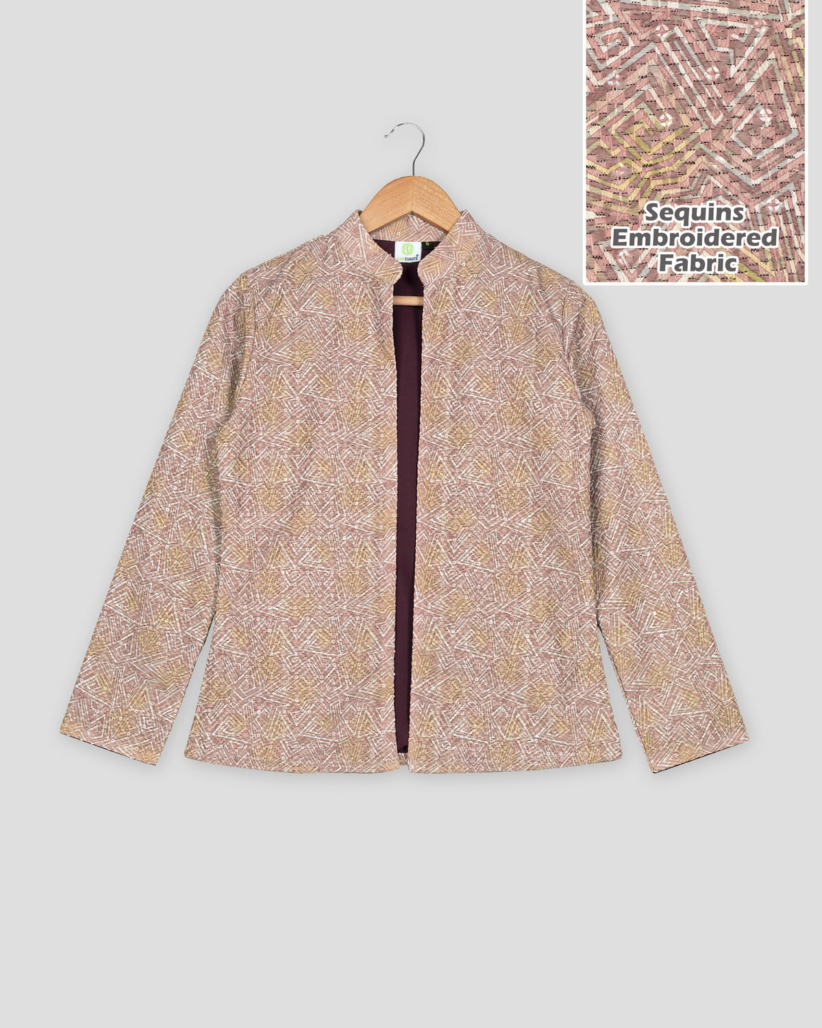 Hang Out in Style: Geometric Embroidered Jacket