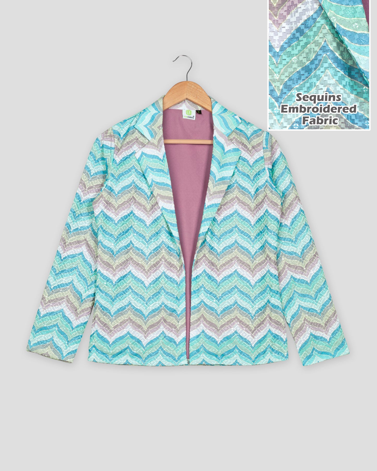 Monsoon Magic: Chevron Embroidered Jacket