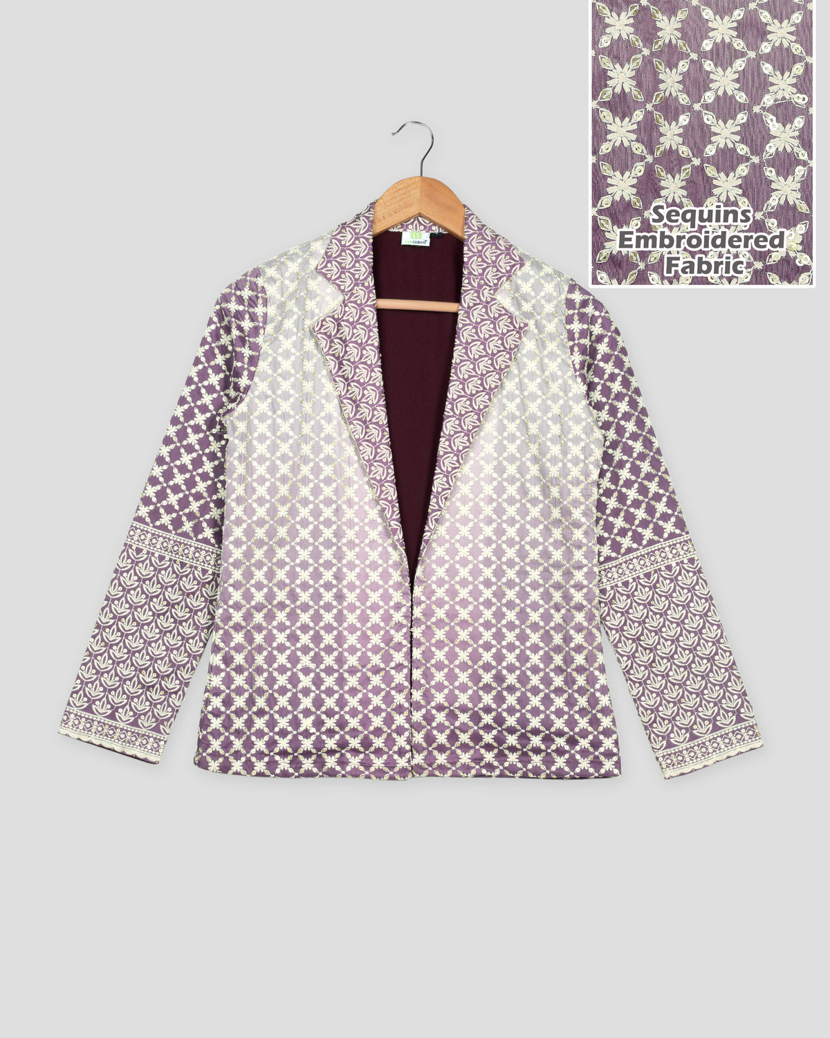 Royal Edit: Purple Premium Embroidered Jacket