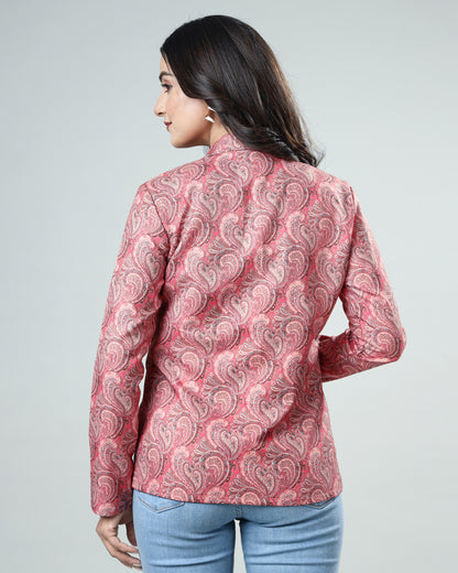 Wrap Yourself in Style: Women's Paisley Jacket