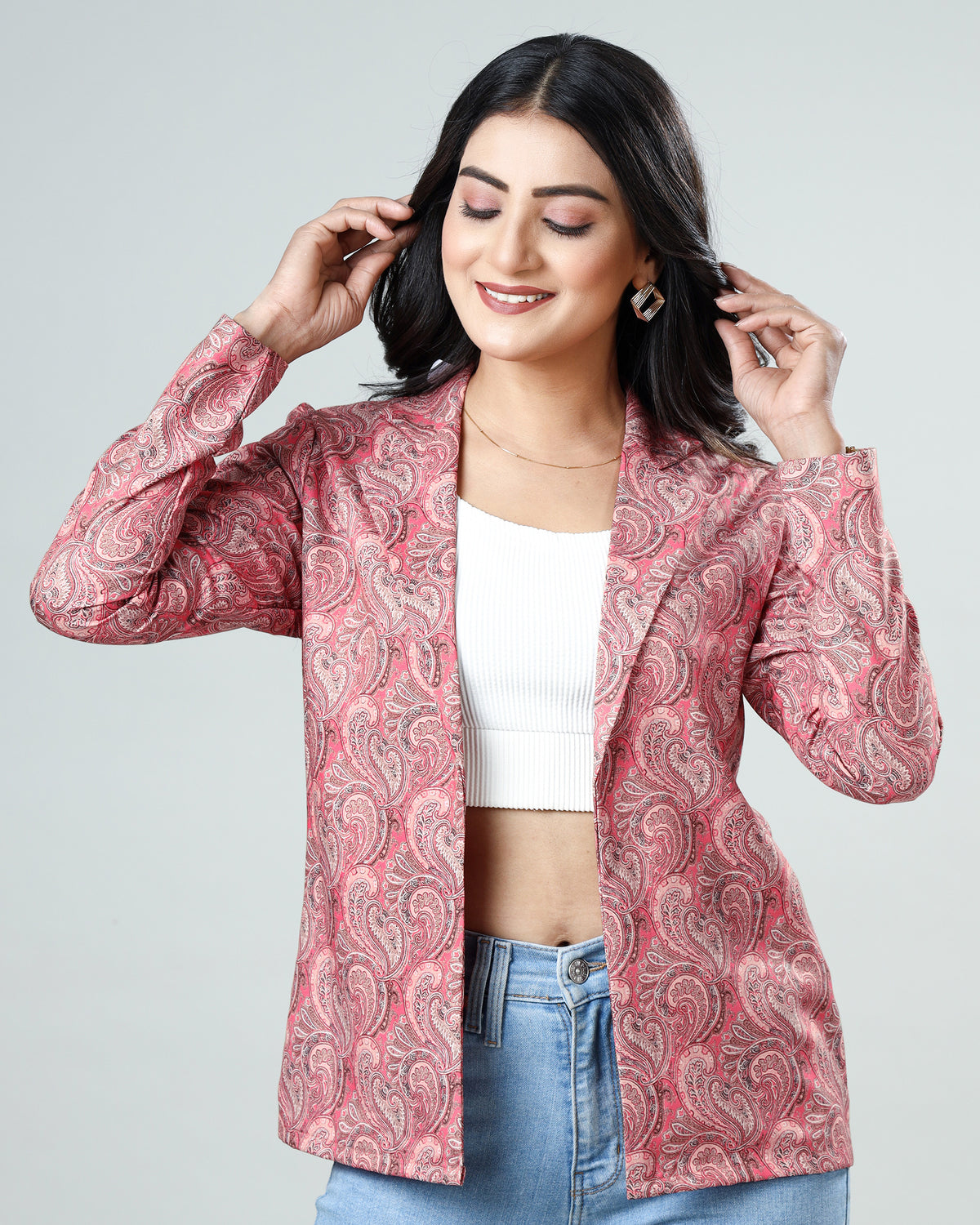 Wrap Yourself in Style: Women's Paisley Jacket