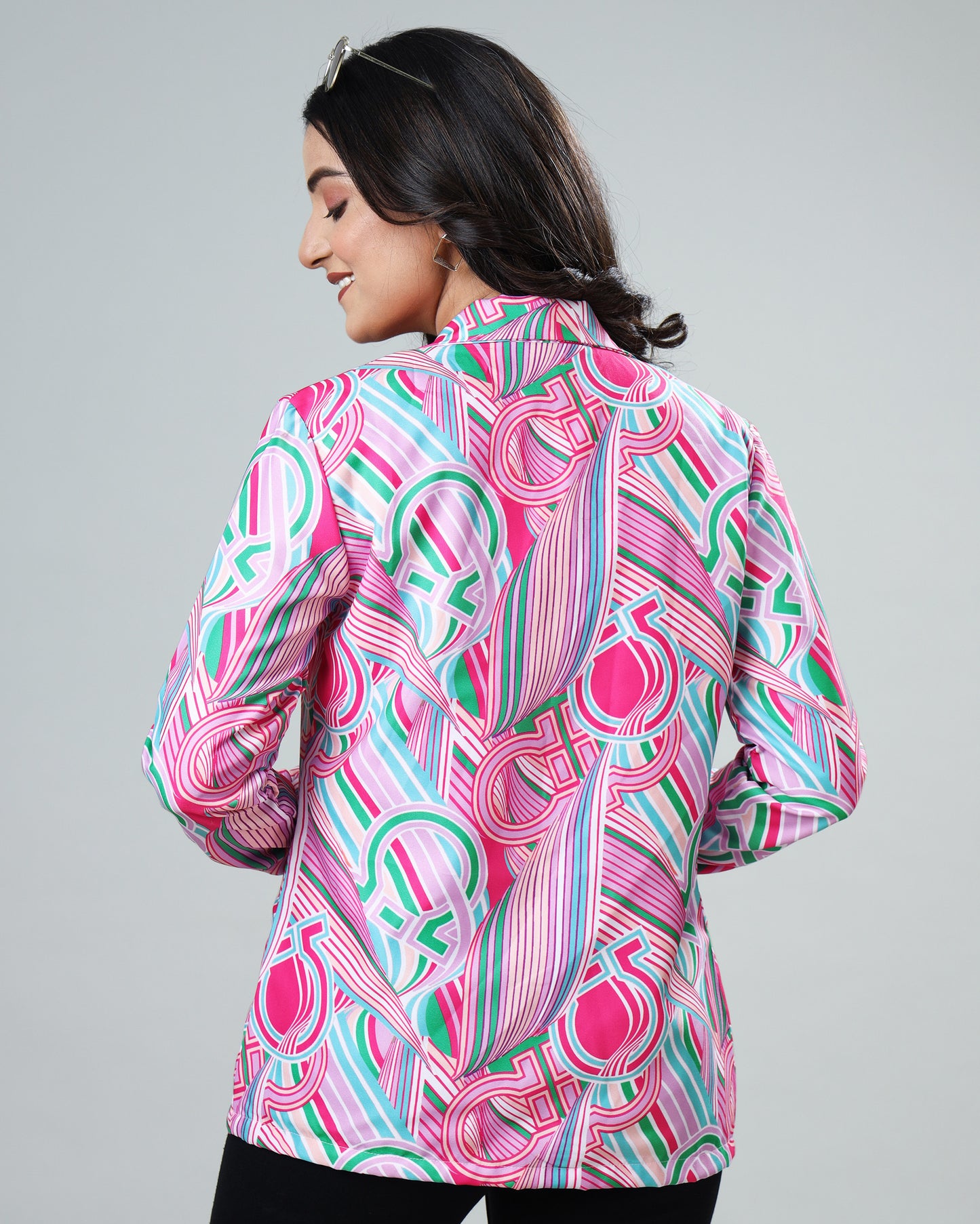 Unveiling Art: Women's Abstract Jacket