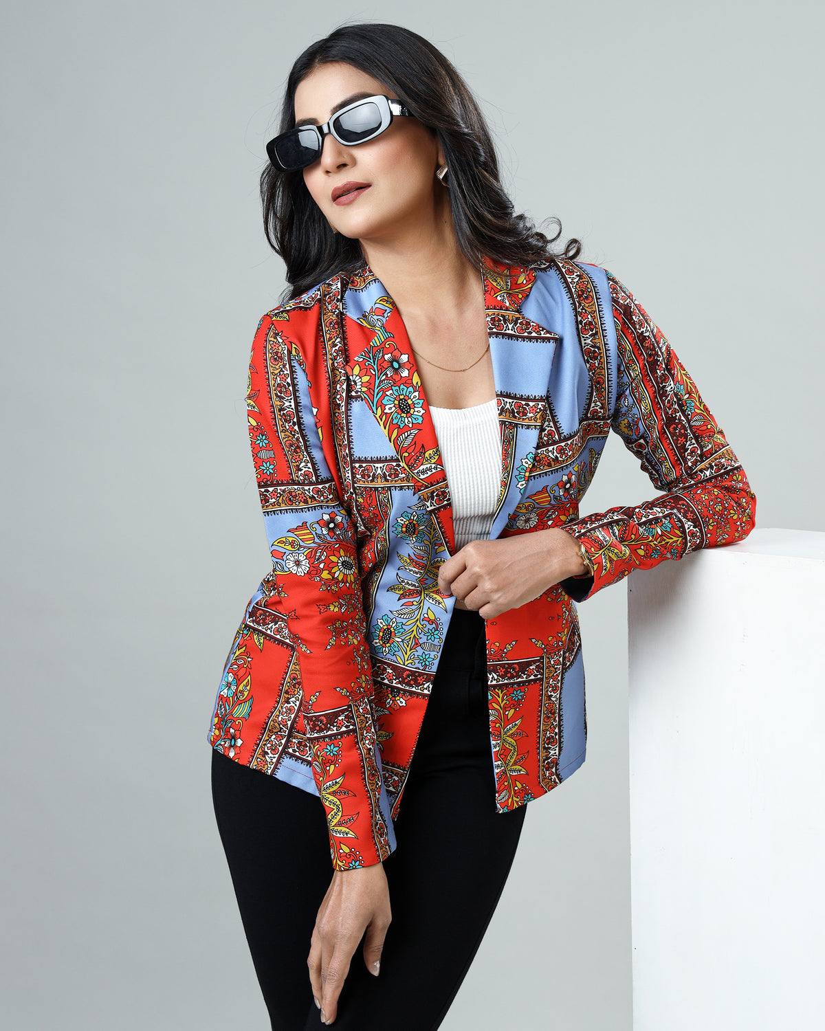 The Classic Bloom: Women's Floral Jacket