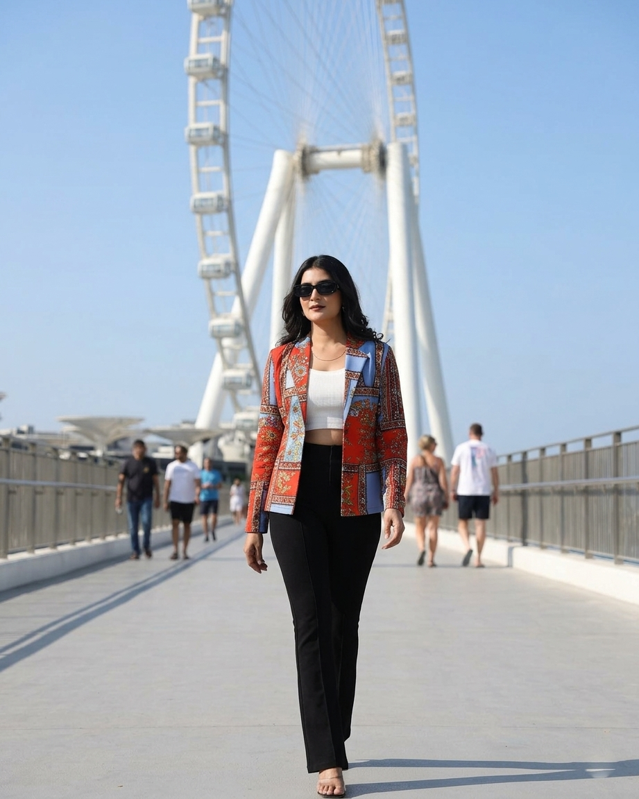 The Classic Bloom: Women's Floral Jacket