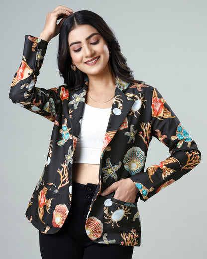 Dive into Dreams: The Unique Women's Aqua Jacket