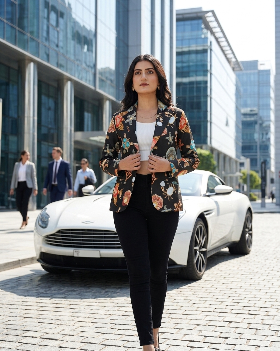 Dive into Dreams: The Unique Women's Aqua Jacket
