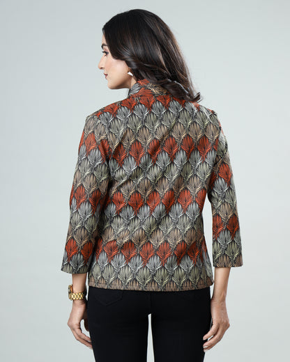 A Bold Blend: Women's Floral Jacket