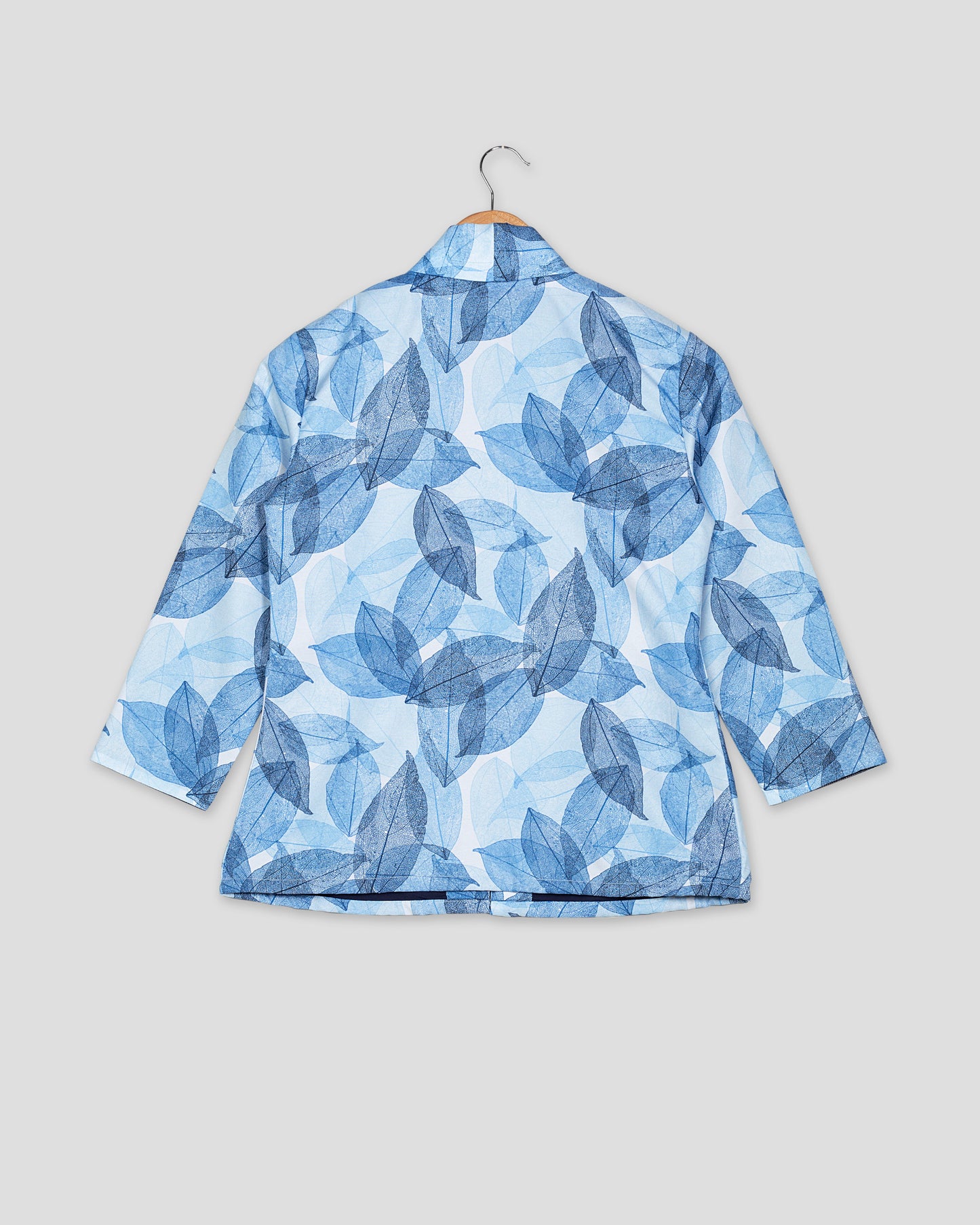 Branch Out in Style: Leaf Print Womens Jacket