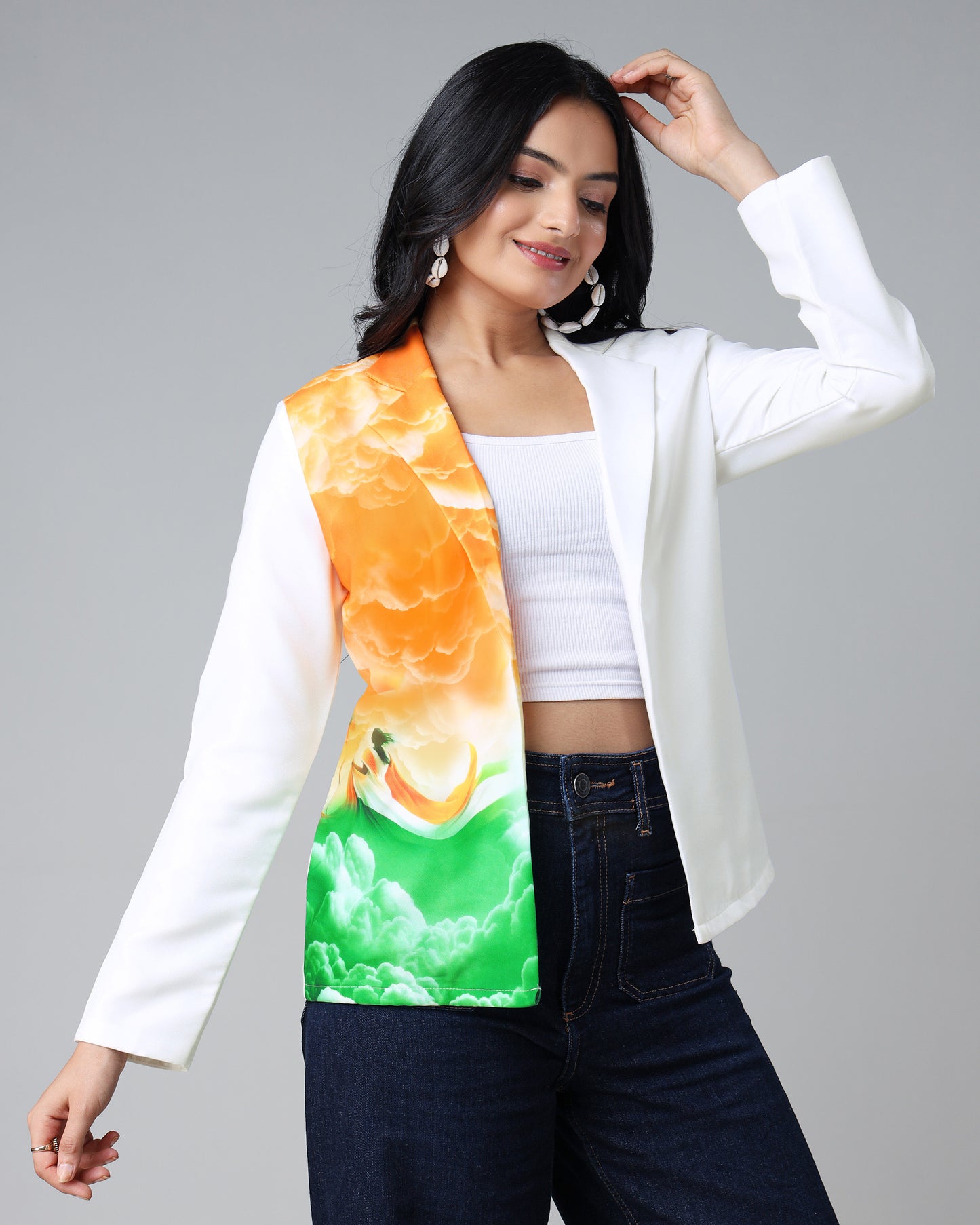 India's Pride: Freedom Edit Women's Jacket By Fabcurate