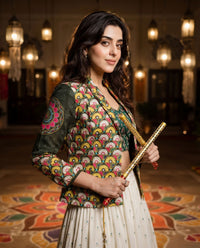 Navratri Edit:  Bestselling Gamthee Print Jacket For Women