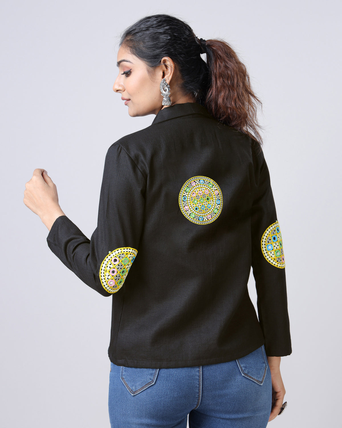 Festival Flair: Patchwork Jacket For Women