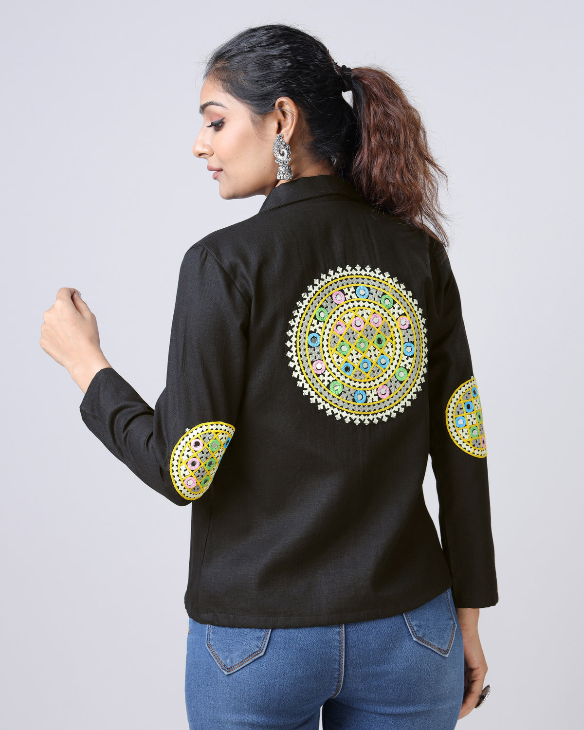 Festival Flair: Patchwork Jacket For Women