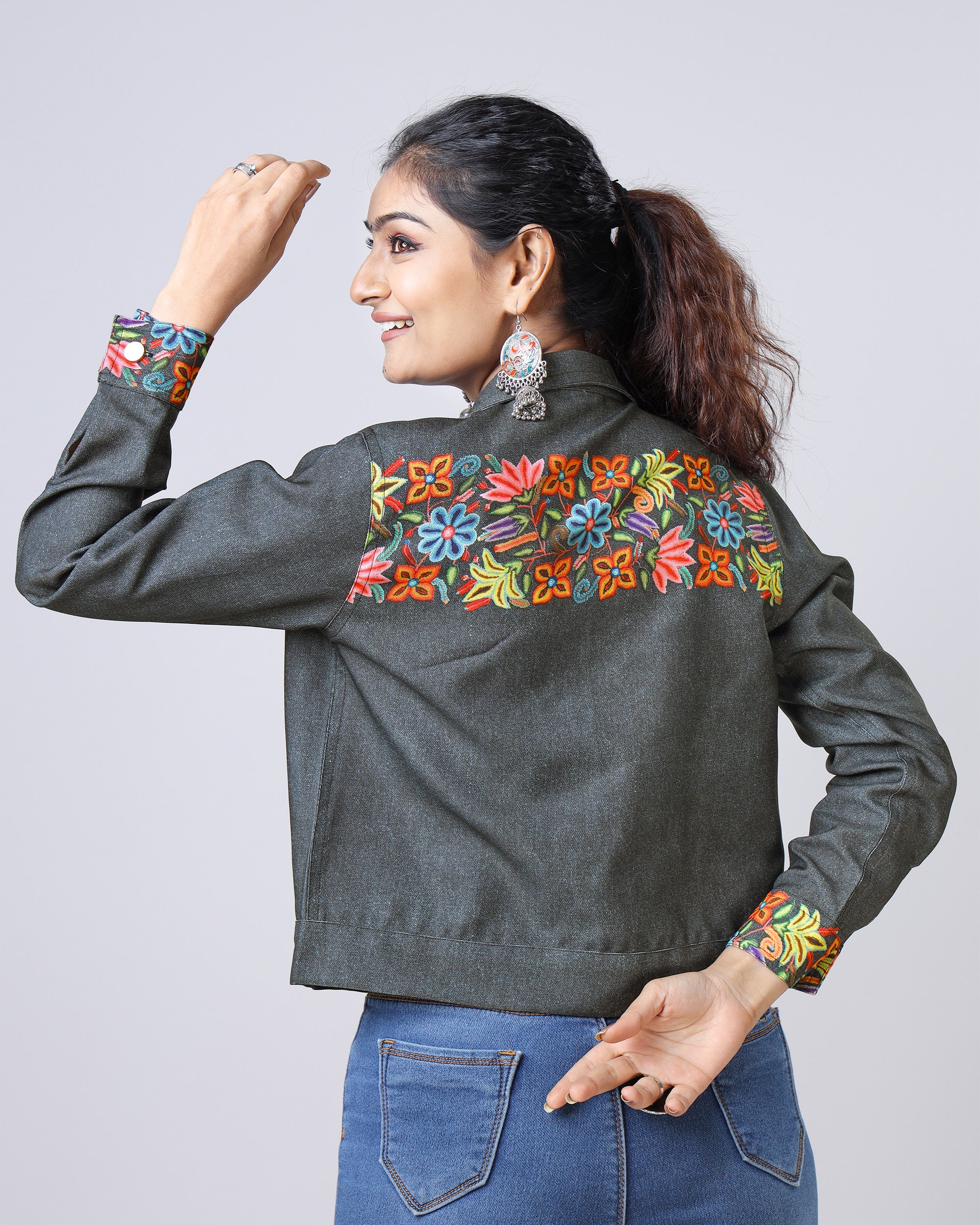 Festival Flair: Elegant Matte Fancy Jacket – Fabcurate