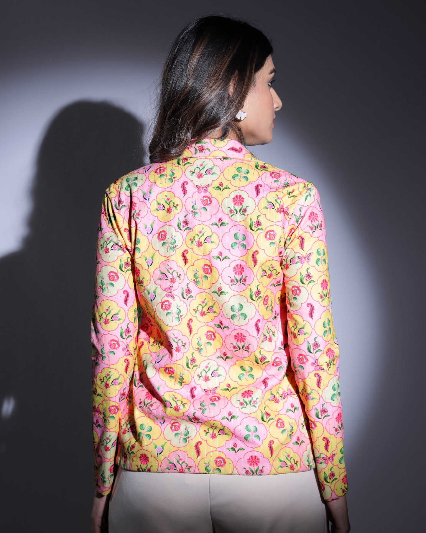 Velvet Edit: Mughal Floral Art Sequins Velvet Women's Jacket