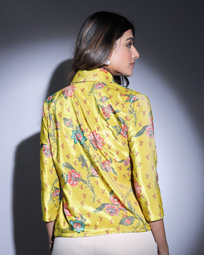 Velvet Edit: Lux Vintage Floral Velvet Jacket For Women
