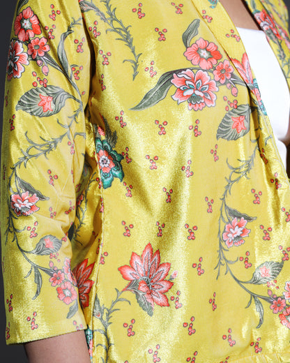 Velvet Edit: Lux Vintage Floral Velvet Jacket For Women