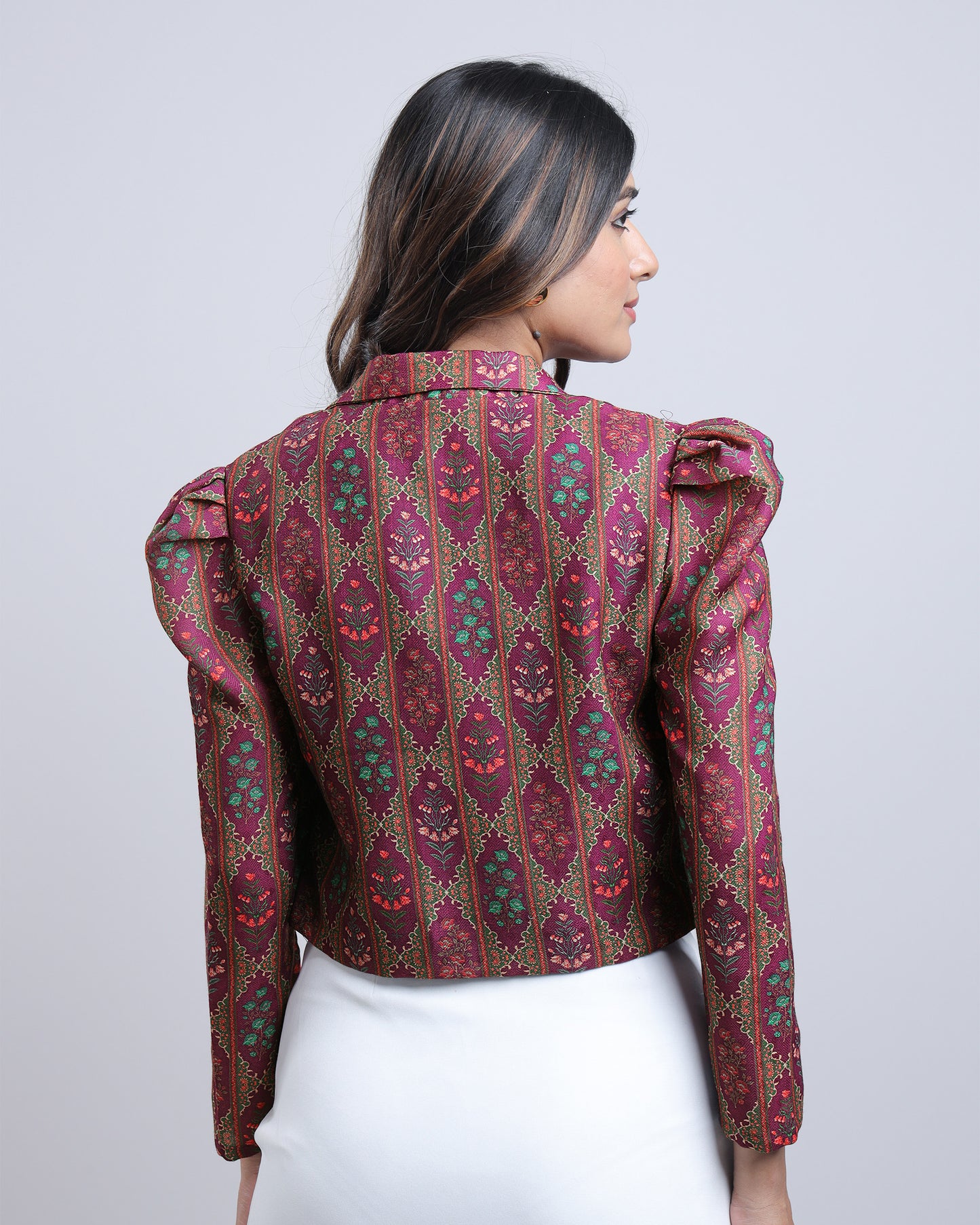 Trendy Mugal Art Short Jacket For Women