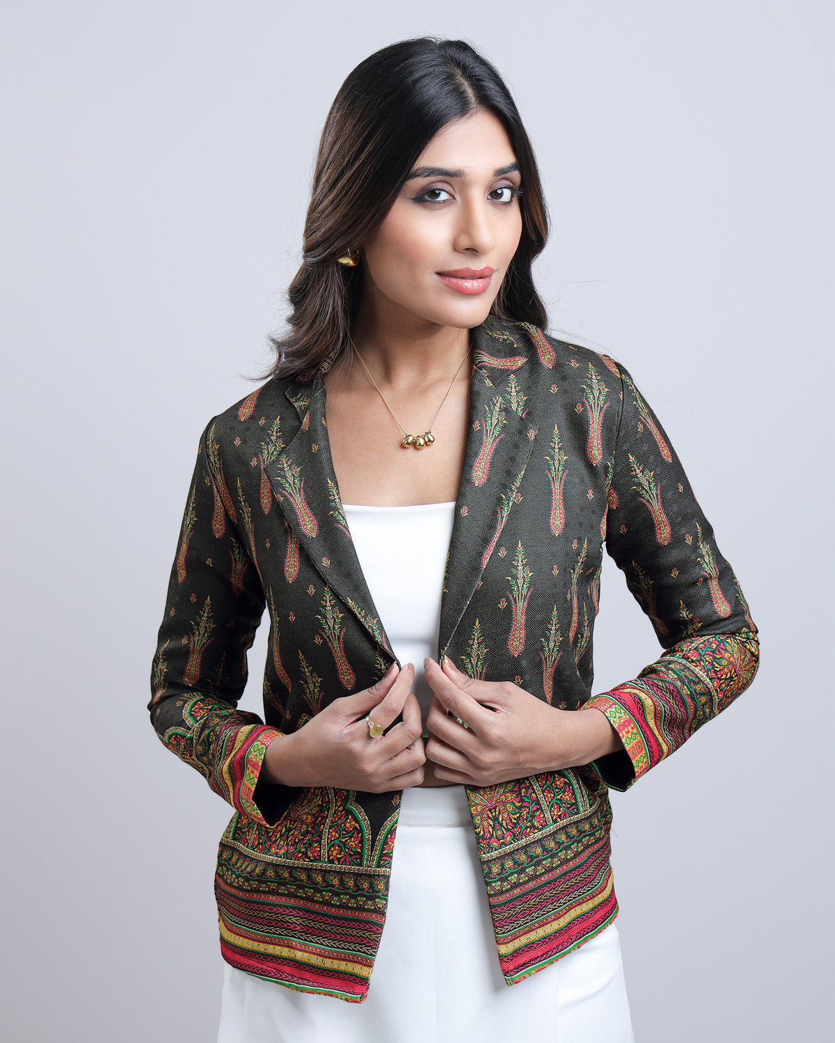 Feel The Edge: Prafacly Crafted Ethnic  Womens Jacket