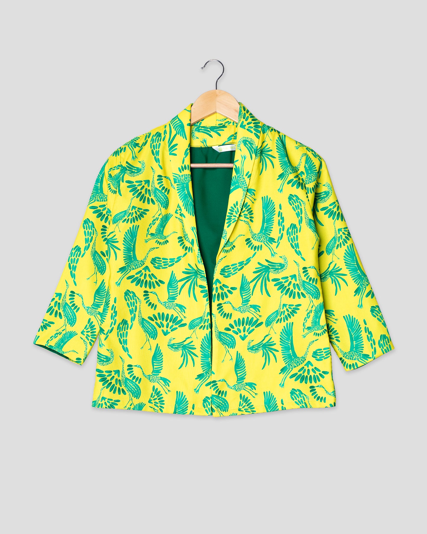 Women's "Flight of Fancy" Bird Print Jacket