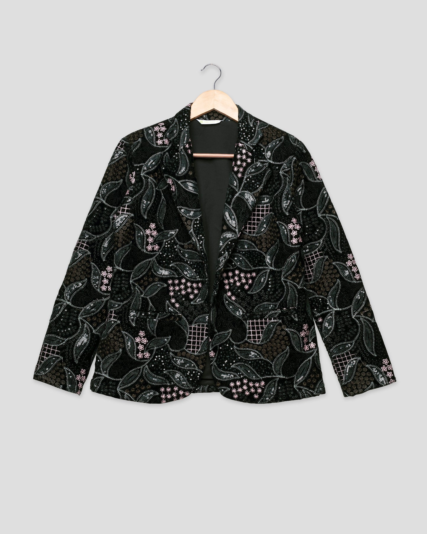 Celestial Sequins And Thread Embroidered Luxury Jacket