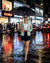 Fashion Forward Floral Collar Women's Jacket