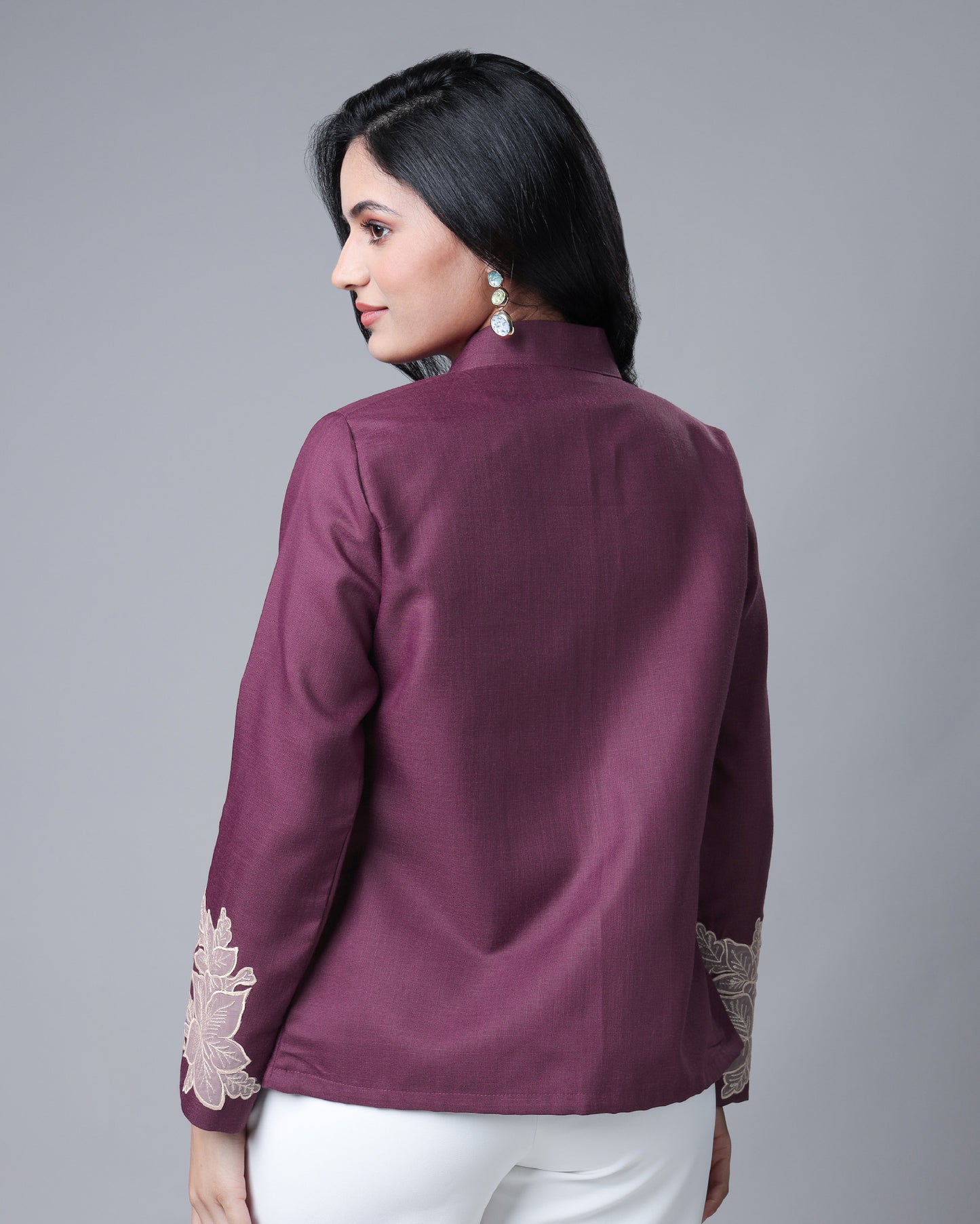 FabFusion Purple Patch Jacket For the Bold Woman