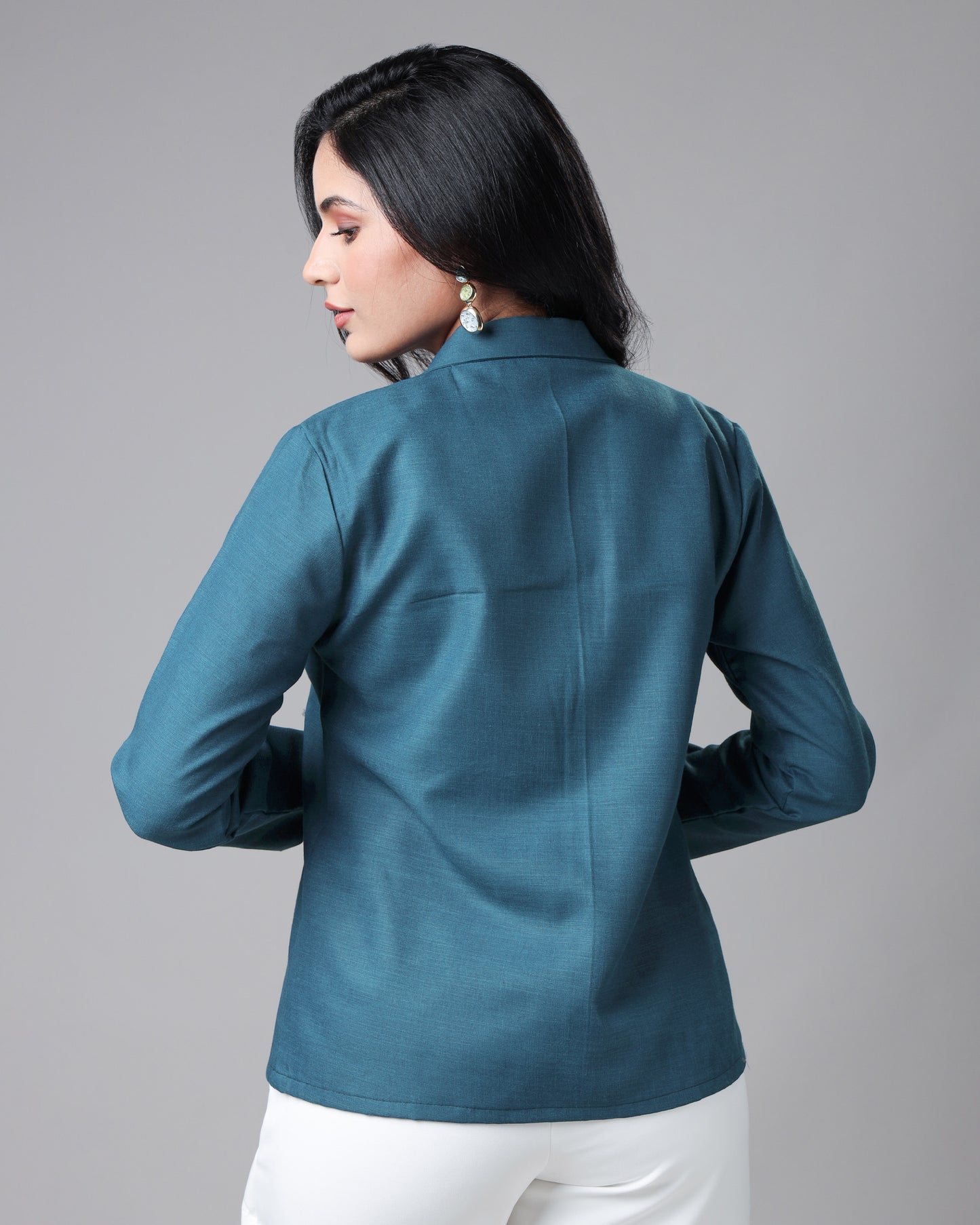 InstaPatch Solid Women's Fashion-Forward Patch Jacket