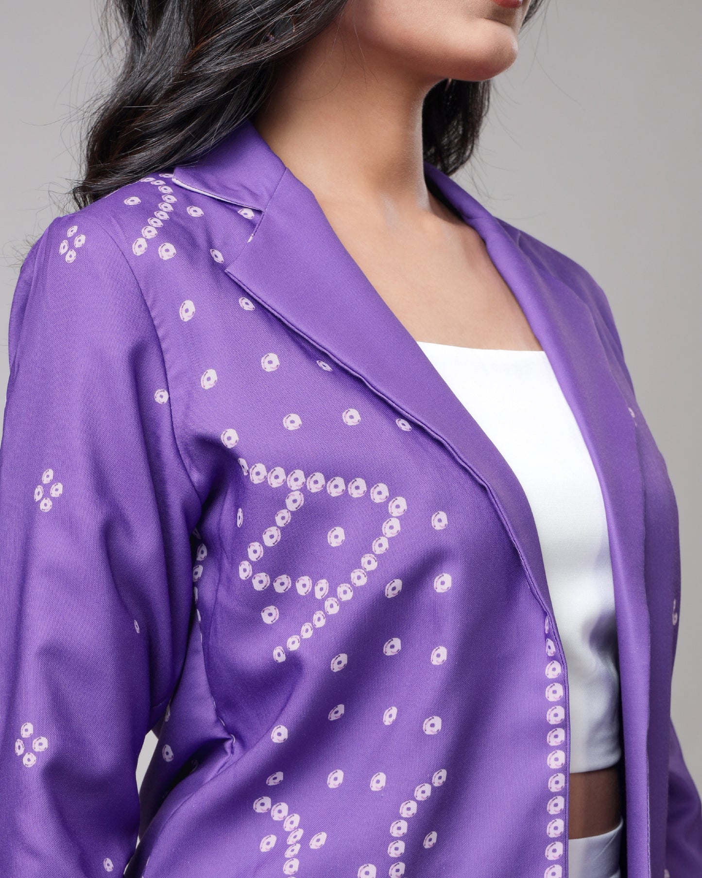 Go-Anywhere Women's Indigo Purple Bandhani Jacket