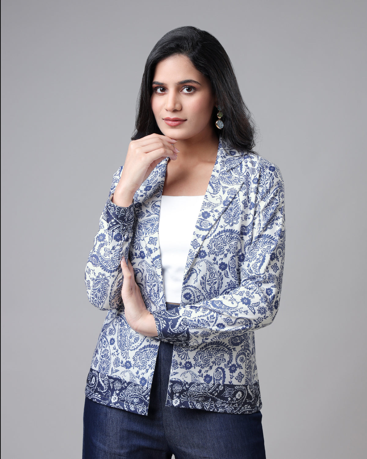 Cool Style Ethnic Paisley Jacket for Women