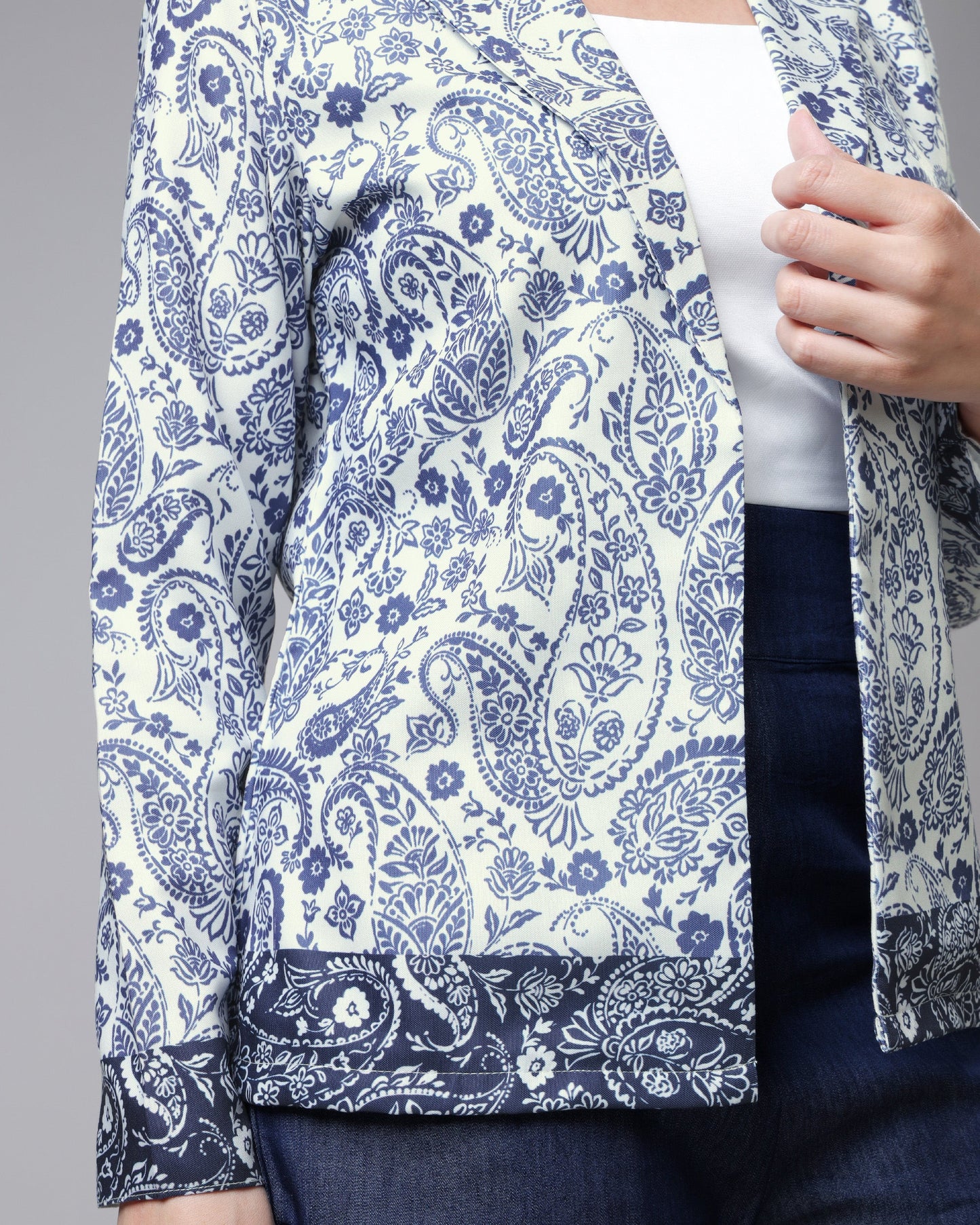 Cool Style Ethnic Paisley Jacket for Women