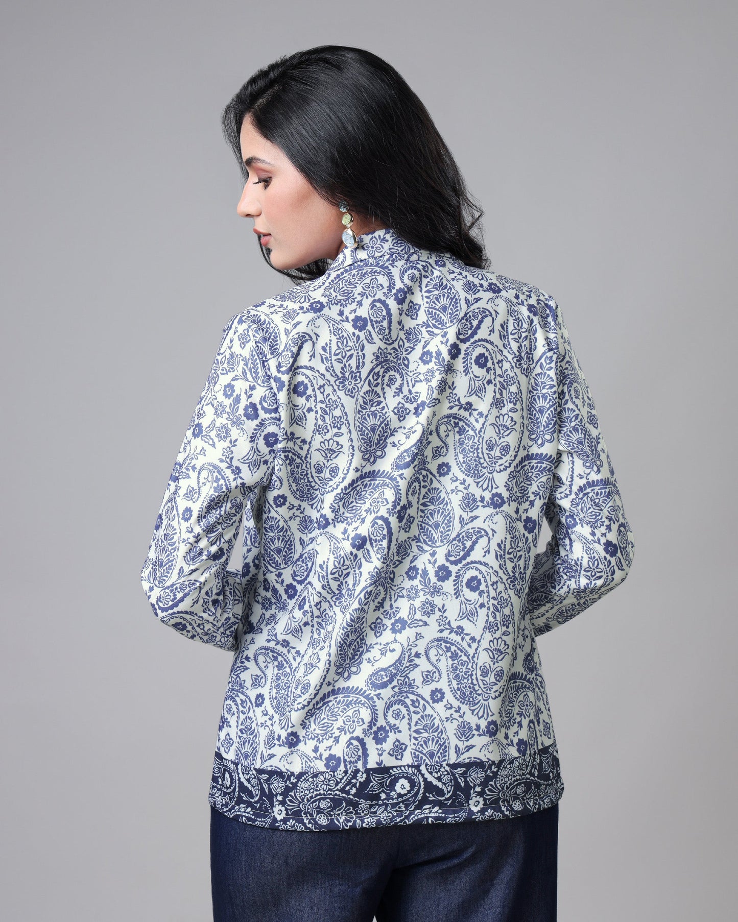 Cool Style Ethnic Paisley Jacket for Women