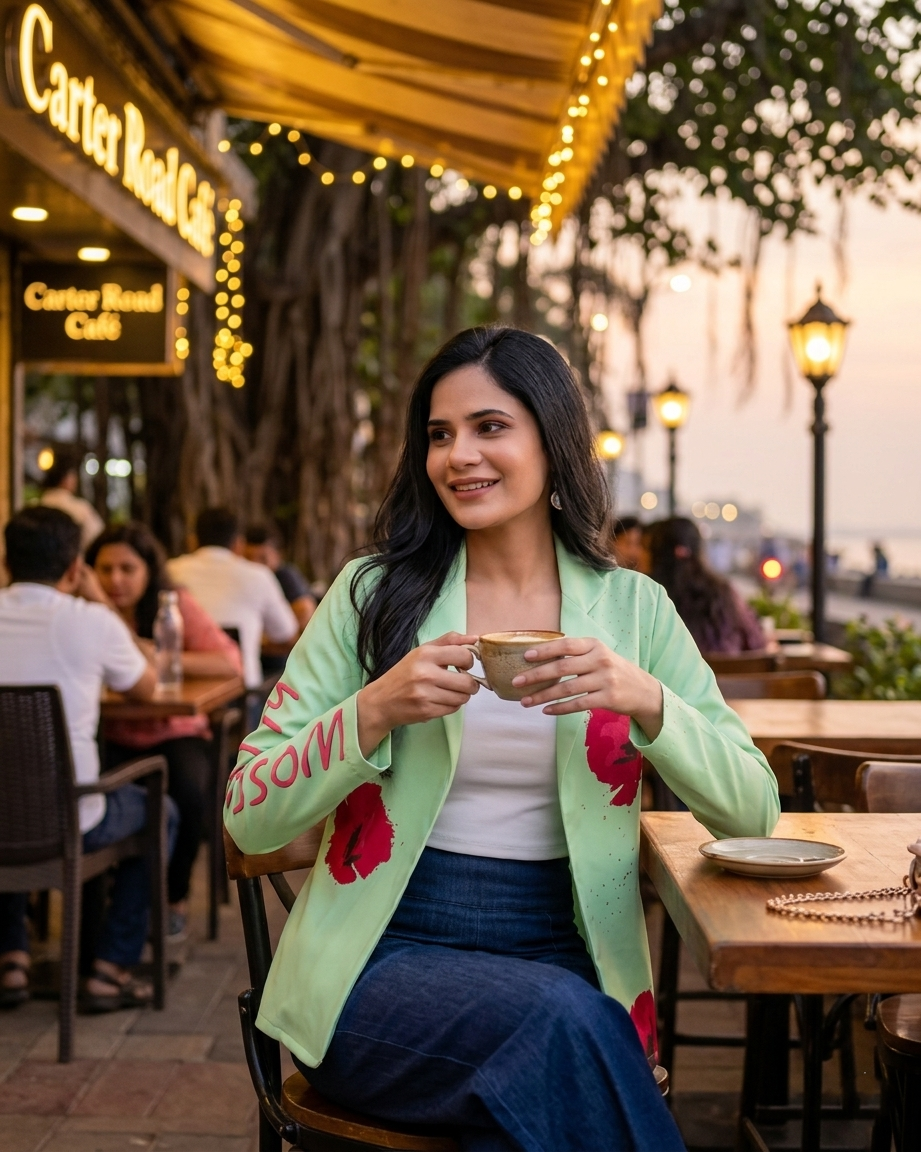 The Perfect Work-to-Outing Floral Womens Jacket