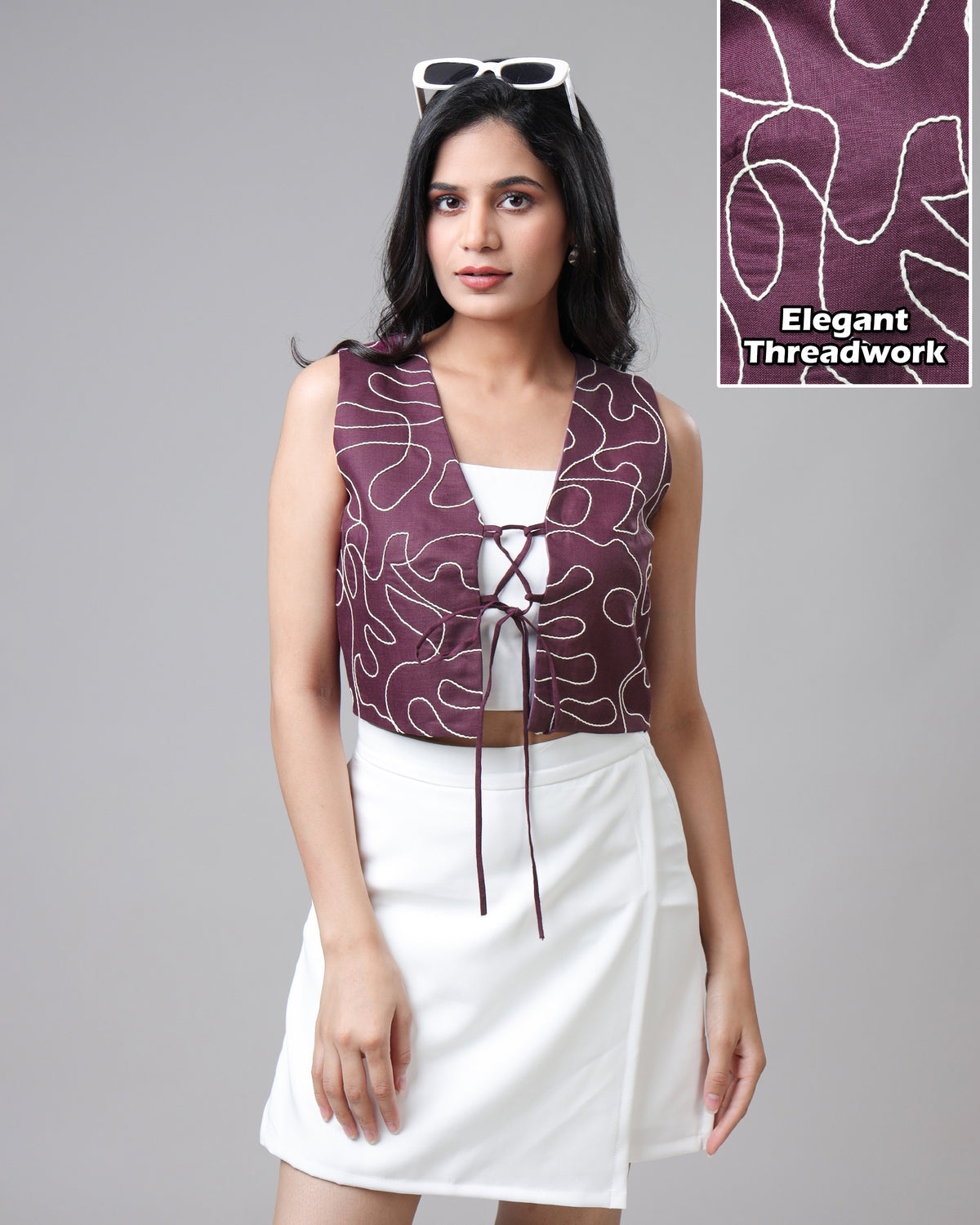 Bold Threaded Crop Womens Jacket For Fearless Fits