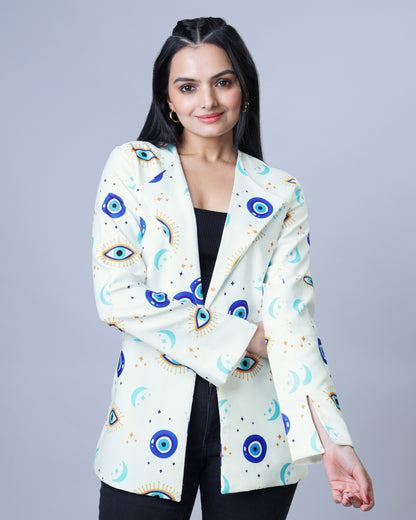 In Demand 2025 Evil Eye Party Wear Jacket For Women