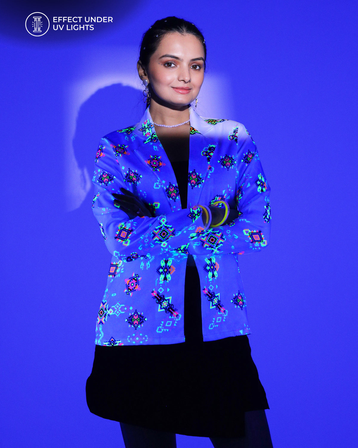 Patola Pop – Heritage Neon Women's Jacket With a Modern Twist
