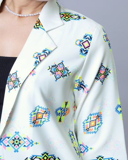 Patola Pop – Heritage Neon Women's Jacket With a Modern Twist