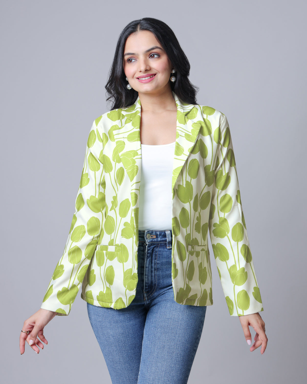 Niche Smart And Stylish Floral Jacket for Gen Z Trendsetters