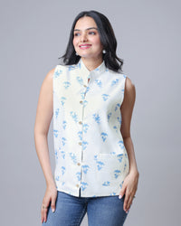 Womens Smart Fit Jacket with Trendy Aesthetic Floral