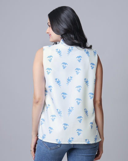 Womens Smart Fit Jacket with Trendy Aesthetic Floral